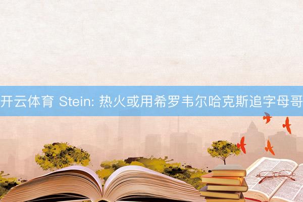 开云体育 Stein: 热火或用希罗韦尔哈克斯追字母哥